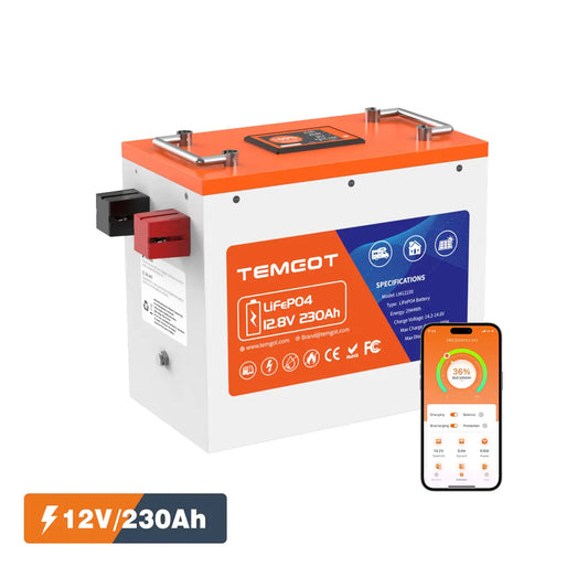 Temgo LiFePO4 12V 230Ah Battery