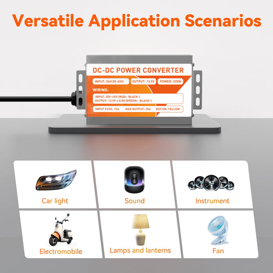 Temgo 36V DC to DC Voltage Reducer, 25A 335W DC to DC 12V Converter