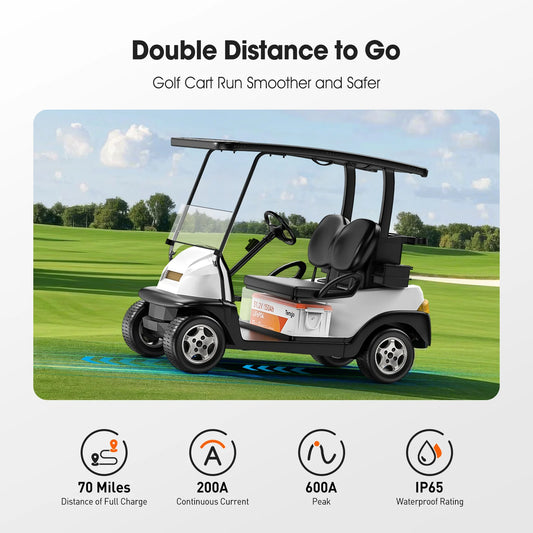 Temgo 48V (51.2V) 150Ah Lithium Golf Cart Battery