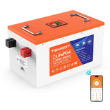 Temgo LiFePO4 12V 460Ah 5888Wh Self-Heating Battery with Touchable LCD Screen, Built-in 300A BMS & Bluetooth, 5000+ Cycles, Perfect for RVs, Yacht, Marine, Boat, UPS, Home Energy