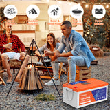 Temgo LiFePO4 12V 300Ah 3840Wh Self-Heating Battery with Touchable LCD Screen, Built-in 200A BMS & Bluetooth, 5000+ Cycles, Perfect for RVs, Motorhomes, Off Grid, Trailer & Camper