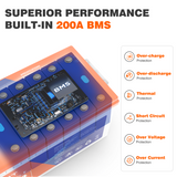 Temgo 12V 200Ah Self-Heating Lithium Battery