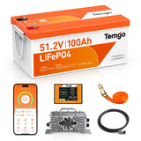 [CA] Temgo 48V 100Ah Lithium Golf Cart Battery & ABS Shell